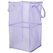 John Lewis Foldable Double Storage Box, Lilac