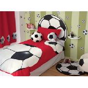 Photographic Football Print Faux Leather Beanbag