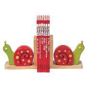 Snail Bookends