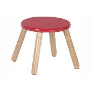 Wooden Stool - Red