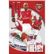 Arsenal Fc Poster 'Thierry Henry Number 14' Design Maxi SP0364