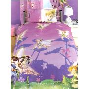 Disney Fairies Duvet Cover and Pillowcase Single Fantasy Design Bedding