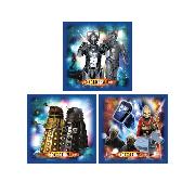 Doctor Who Wall Stickers Art Squares 3 Large Pieces Dr
