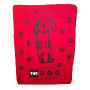 Dog Red Fleece Blanket Throw