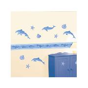 Dolphins Stikarounds Wall Stickers 27 Pieces