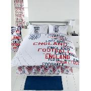 England White Urban Double Duvet Cover and Pillowcase Bedding
