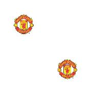 Manchester United Fc White Crest Design Wallpaper