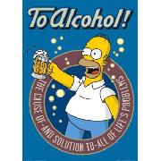 Simpsons Poster 'Homer To Alcohol' Design Maxi FP1259