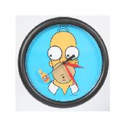Simpsons Wall Clock Rotating Eyes 'Homer' Design