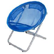 Blue Round Mesh Chair