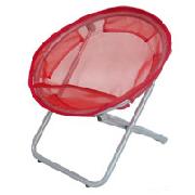 Red Round Mesh Chair