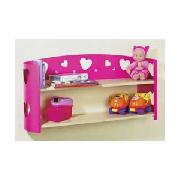Pink Hearts Shelf Storage Unit