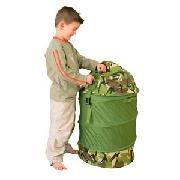 Camouflage Green Drum Tidy