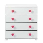 Hearts 4 Drawer Chest
