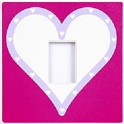 Queen of Hearts Cerise Light Switch Cover
