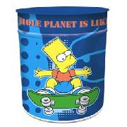 The Simpsons Sk8 Bart Waste Paper Bin
