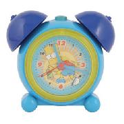The Smpsons Bart Twin Bell Led Alarm Clock