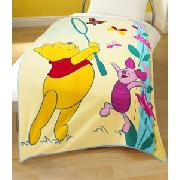 Winnie the Pooh Butterflies Fleece Blanket