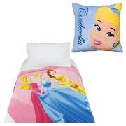 Disney Princess Fleece Blanket and Cushion